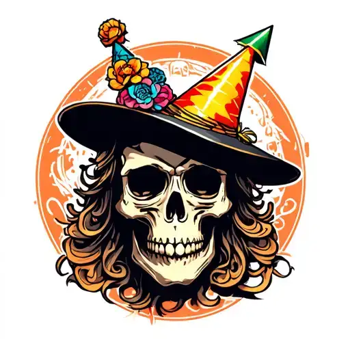 Runescape Skull Wearing Party Hat