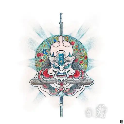 An Abstract Tattoo Depicting Believing And Manifesting On A Guys Shoulder