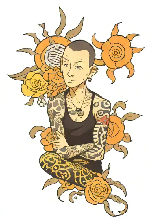 Chester Bennington Anbu With Naruto