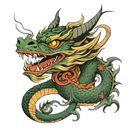 Dragon Tattoo Design Inspired