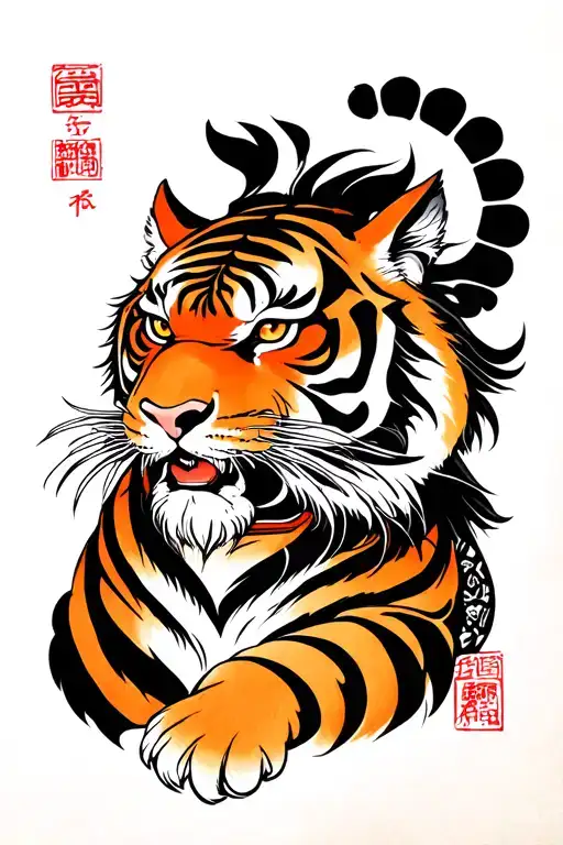 Tiger And A Samurai Master