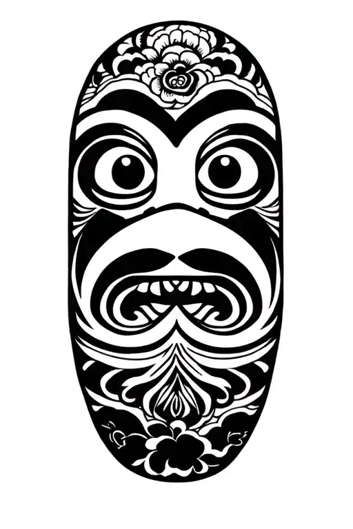 Daruma Black And White