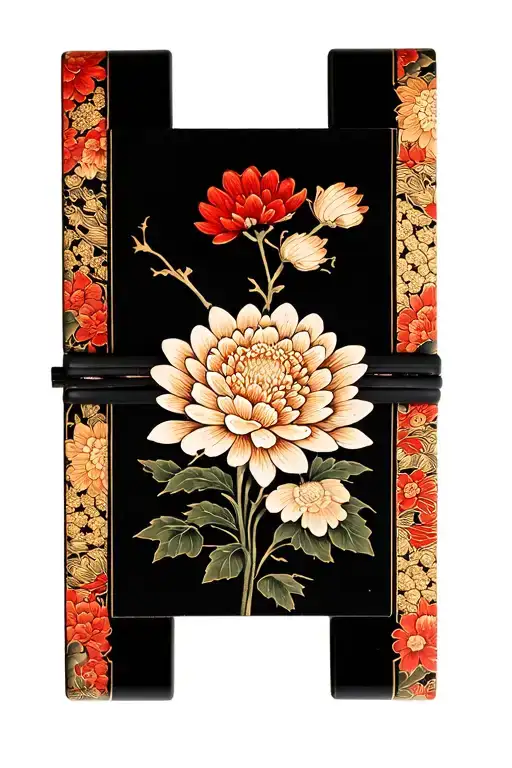 Omamori Tattoo Chrysanthemum