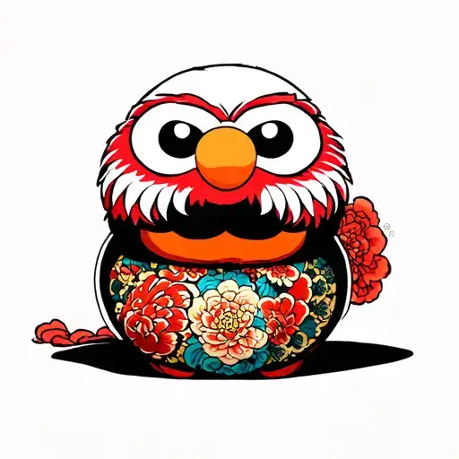 Daruma Fused With Elmo
