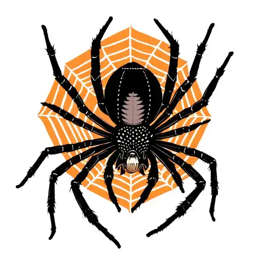 Spider Weaving A Web