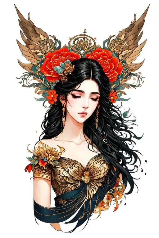 Nyx Greek Goddess And Four