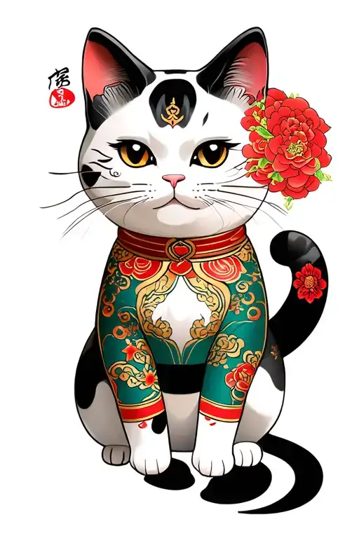 Lucky Cat Sitting