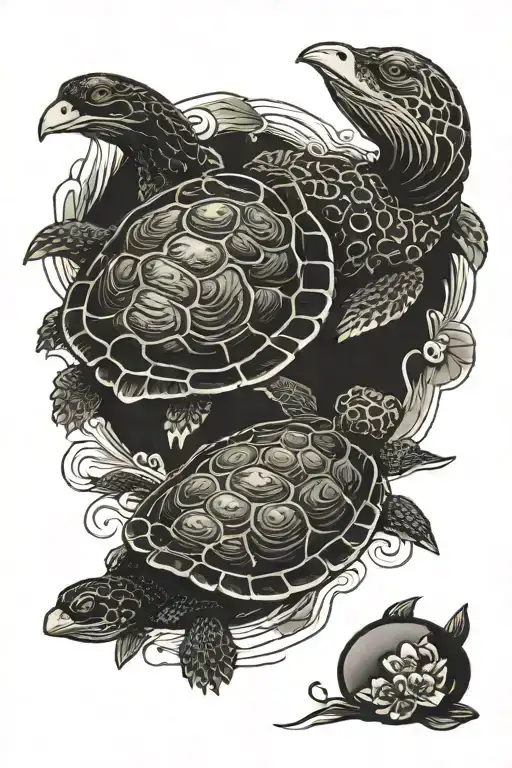 Turtle Duck Couple Love