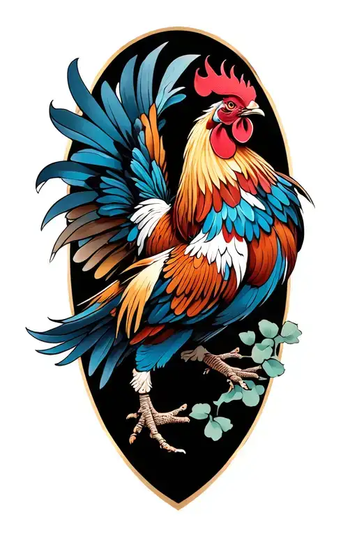 Jumping Rooster Fighting