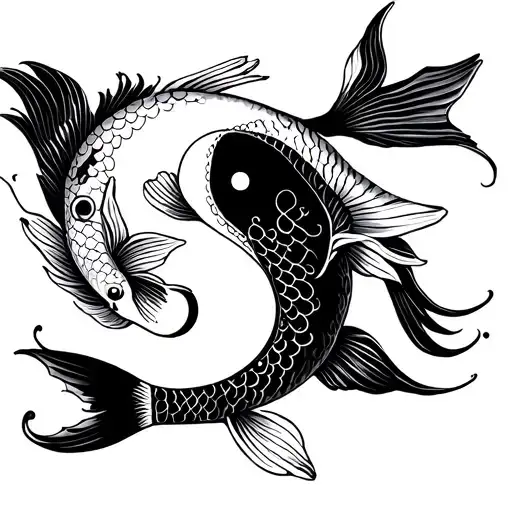 Koi Fish Yin Yang