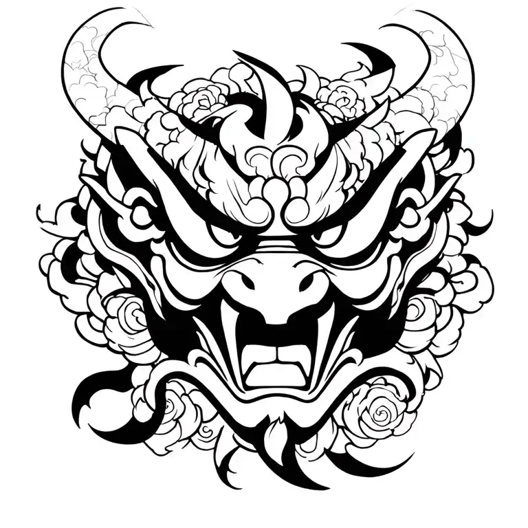 Oni Demon Mask