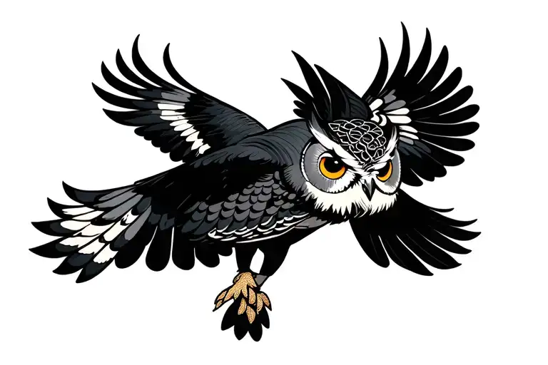 Owl Flying