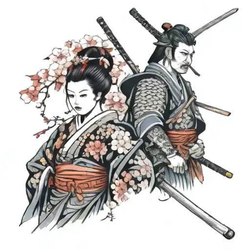 Samurai And Geisha