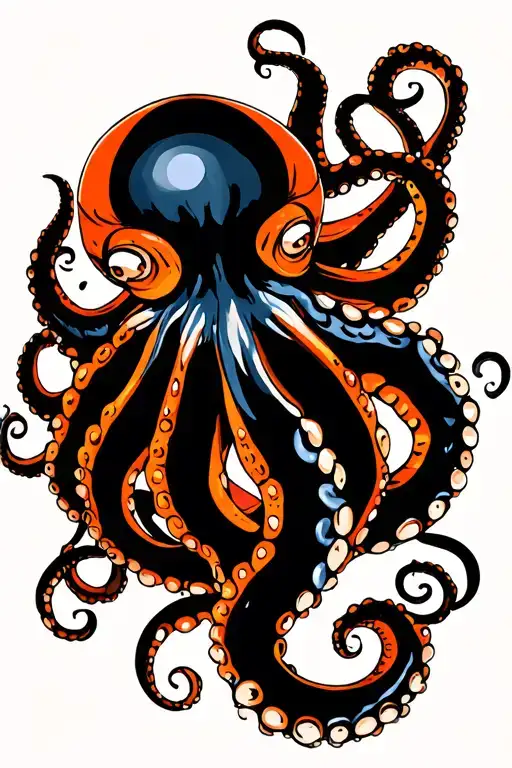 Orange Octopus Wrapped