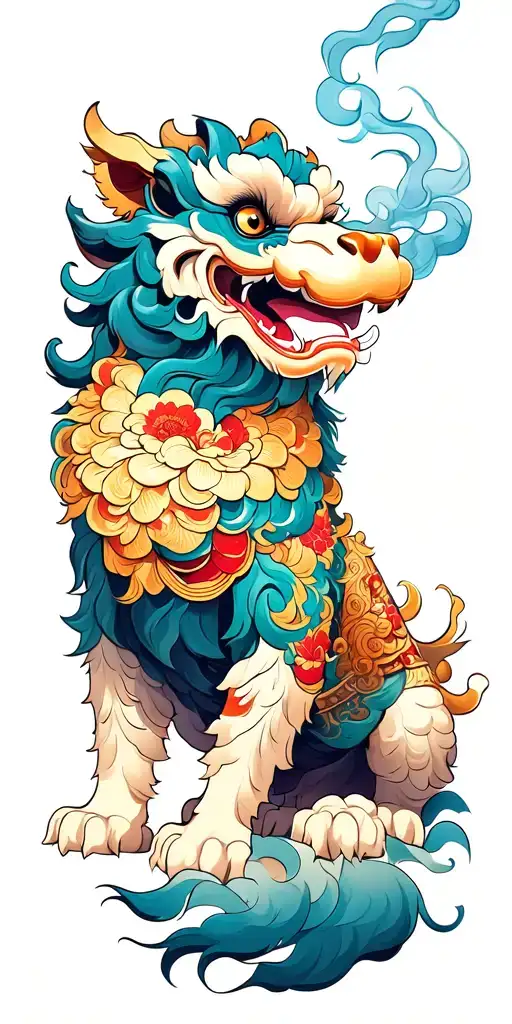 Foo Dog With Smoke