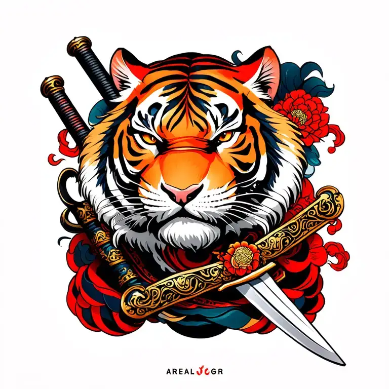Tiger Samurai Sword