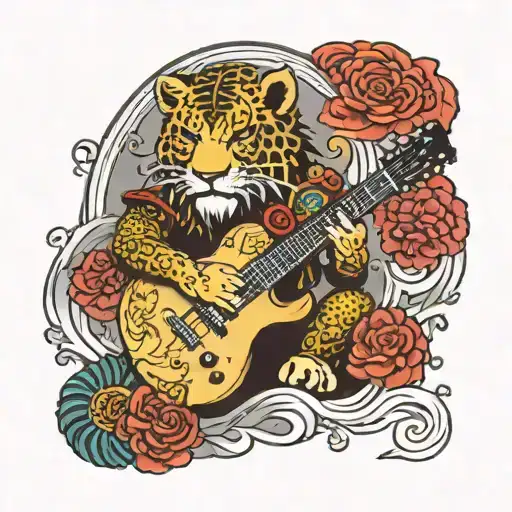 Leo Zodiac Sign And Guitar Lover