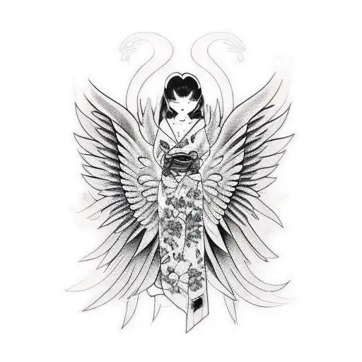 Anime Angel Wing Shoulder