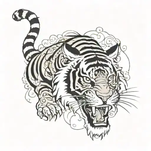 Libra Tiger Roaring