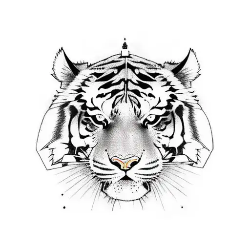 Tiger Fighting Black Panther Banner With Atelier Attire