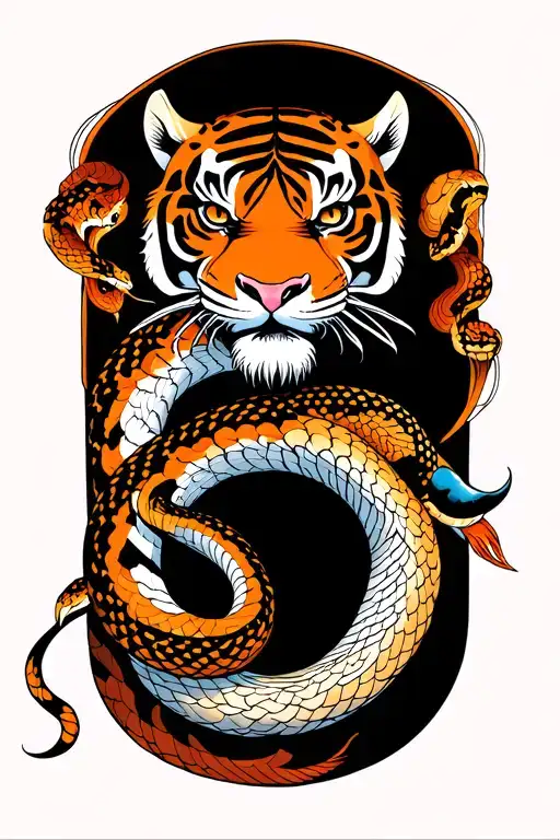 Tiger And Snake