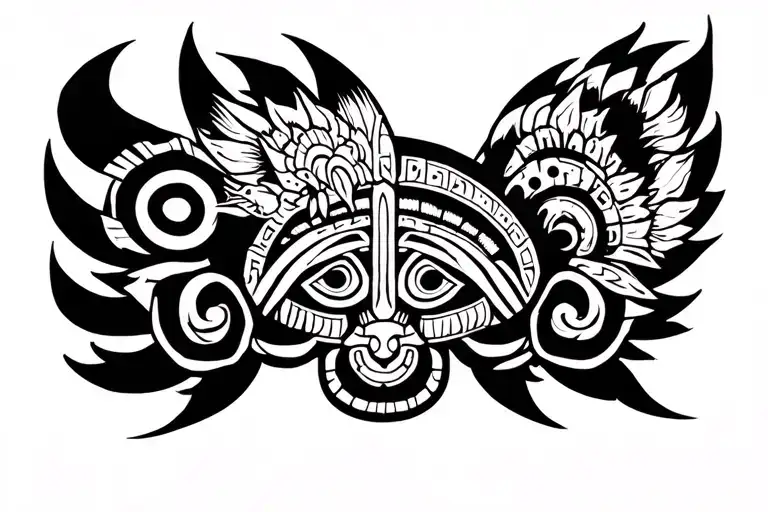 Cipher Bill In Aztec Style