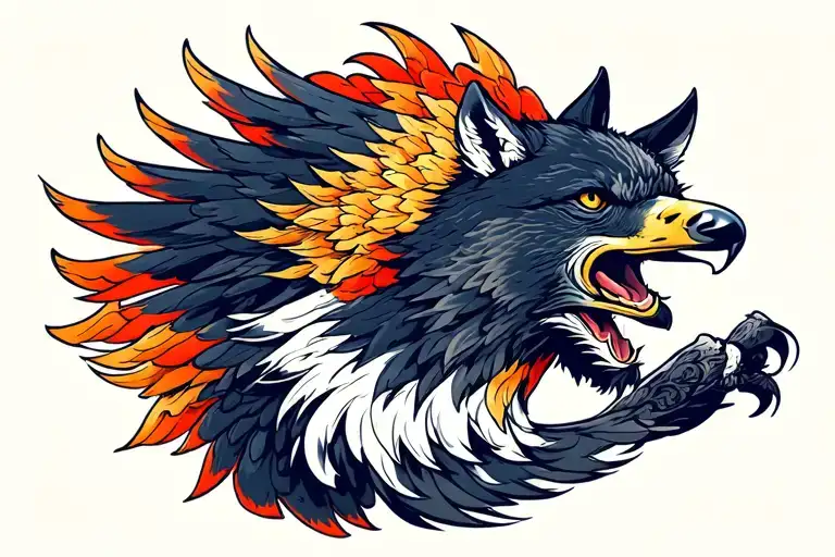 Eagle Wolf Mix
