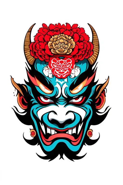 Japanese Oni Mask
