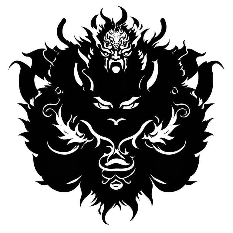 Asura God Japanese Full Back