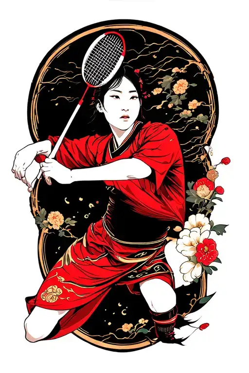 Badminton Racquet Swing