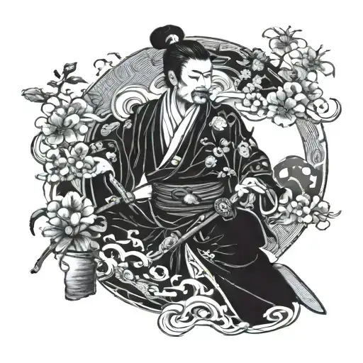 The Manipulator And The Dark Background Black And White In Half Sleeve