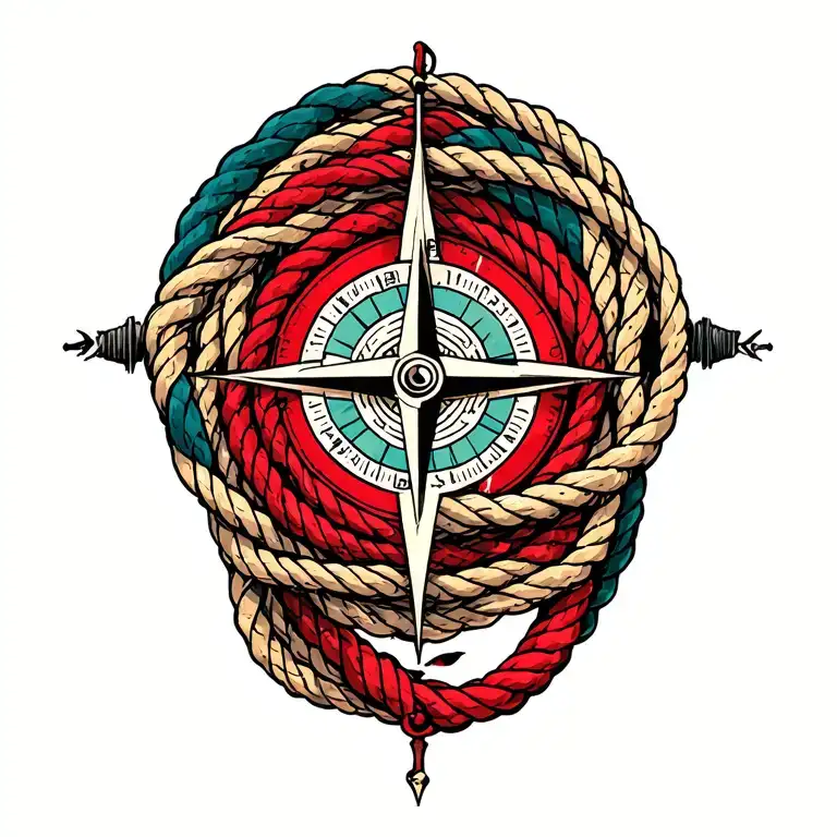 Compass Rope Intertwined