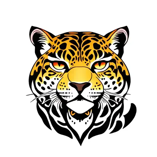 Jaguar Painted Is Oxossi Umbanda