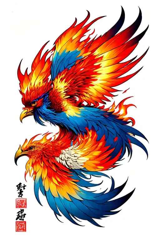 Pheonix Feather On Fire