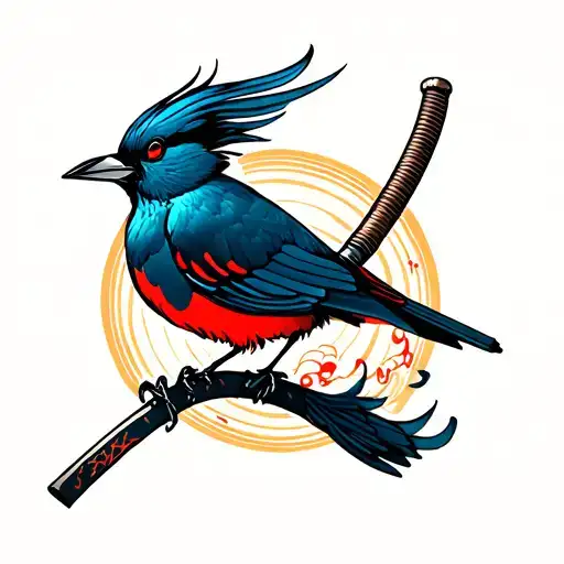 Bird With Katana