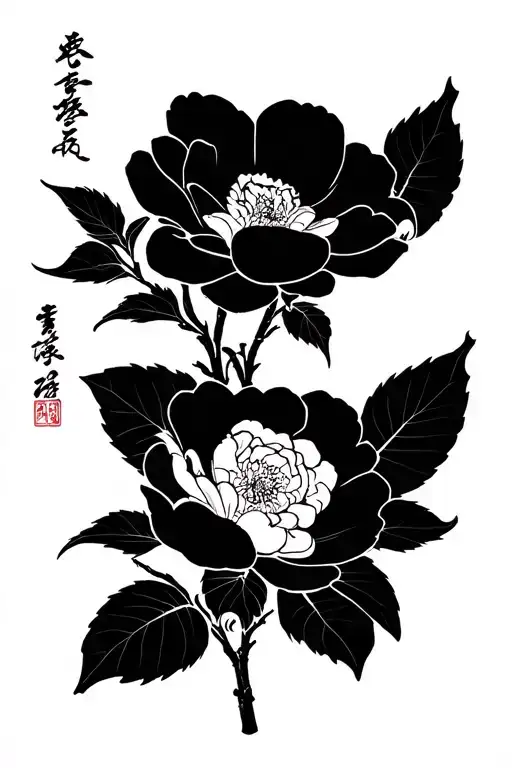 Japanese Camellia Flowers