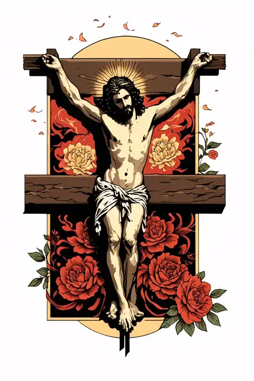 Christ Crucified And Heads
