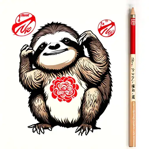 Sloth With Nikes