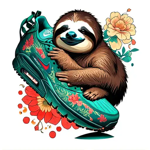 Sloth With Nike Air Max