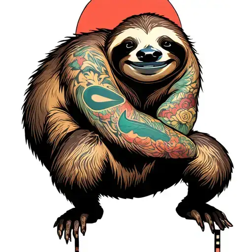 Sloth Wearing Nike Air Max
