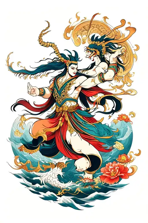 Norse Mythology Gods Battling