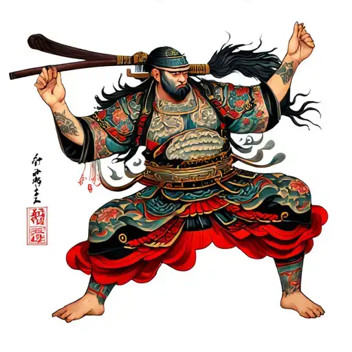 Samurai And Japanese Culture Full Leg Sleeve