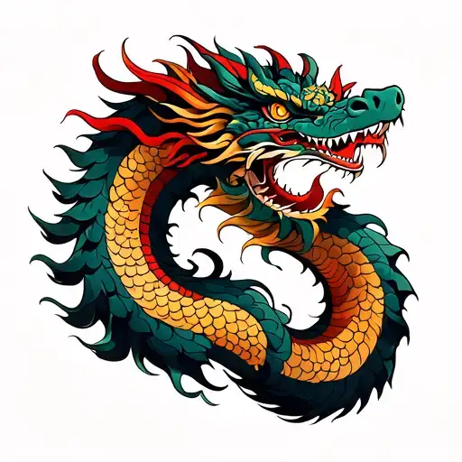 Tribal Dragon Wrapped