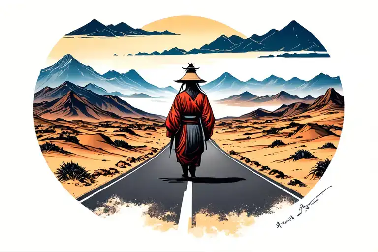 Desert Landscape With Road