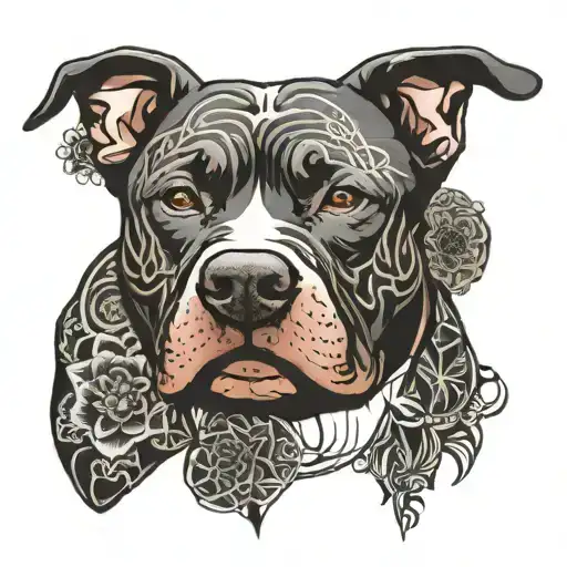 Fo Dog Pitbull Flower Of Life