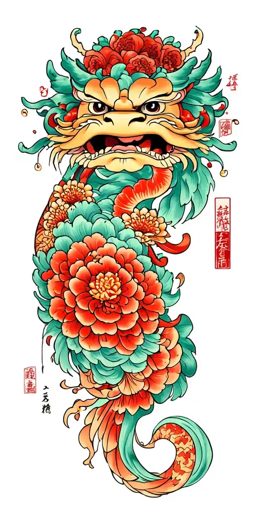 Kappa Yoki As The Center Pice Of A Traditional Japanese Tattoo Sleeve