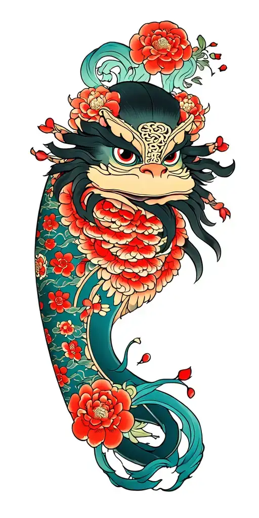 Kappa Yoki As The Center Pice Of A Traditional Japanese Tattoo Sleeve