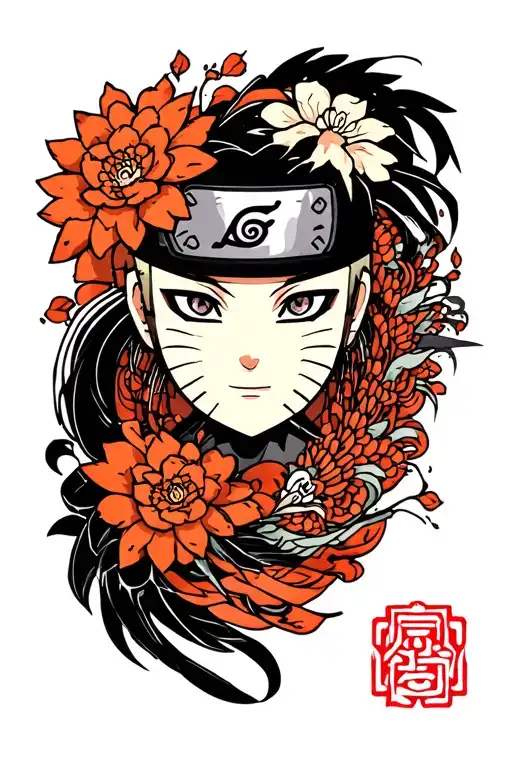 Naruto Gara Symbol With Mourning