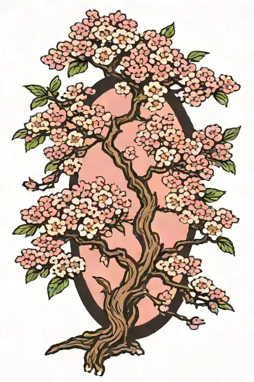 Cherry Tree With Pink Leaves