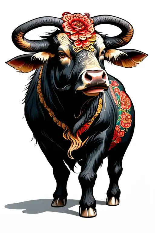 Strong Ox Standing Side